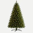 Pre-Lit LED Artificial Christmas Tree – 7 ft Warm White Lights