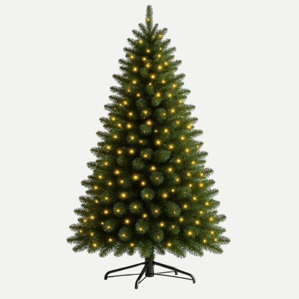 Pre-Lit LED Artificial Christmas Tree – 7 ft Warm White Lights Pre-Lit LED Artificial Christmas Tree – 7 ft Warm White Lights